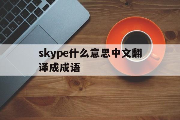 关于skype什么意思中文翻译成成语的信息